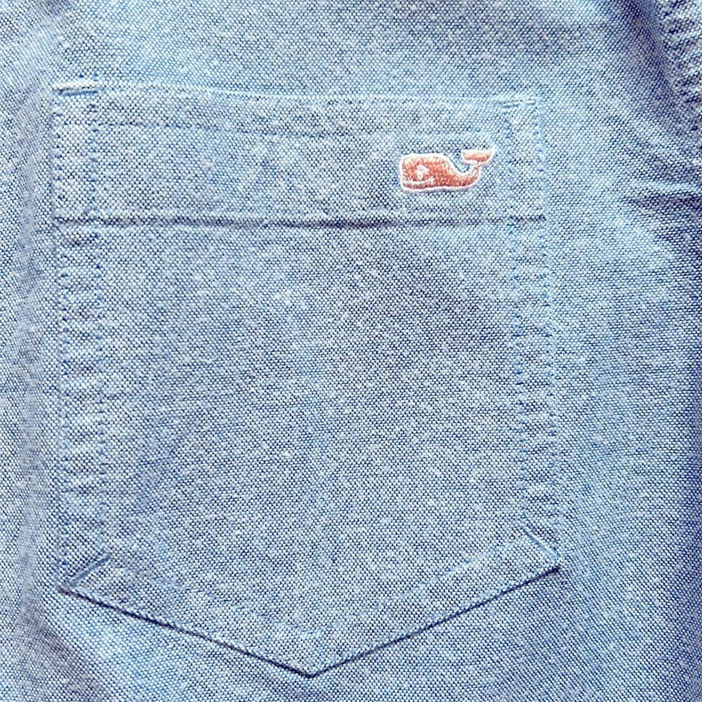 Vineyard Vines Classic Women’s Blue Long Sleeve Button Down Shirt Size 0 - Picture 5 of 8